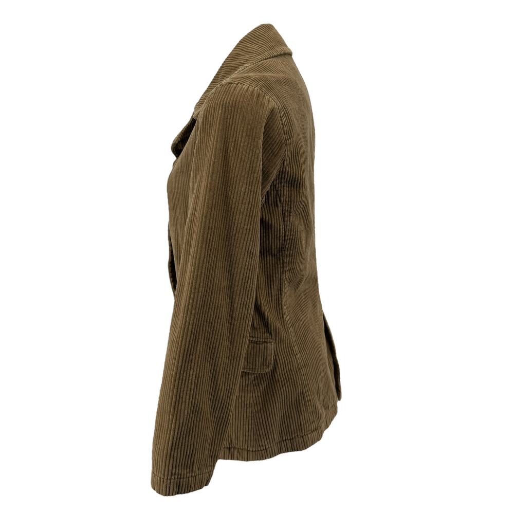 Sybilla Corduroy Pinwhale Jacket Small Women's Brown Classic Double Breasted - Picture 5 of 11